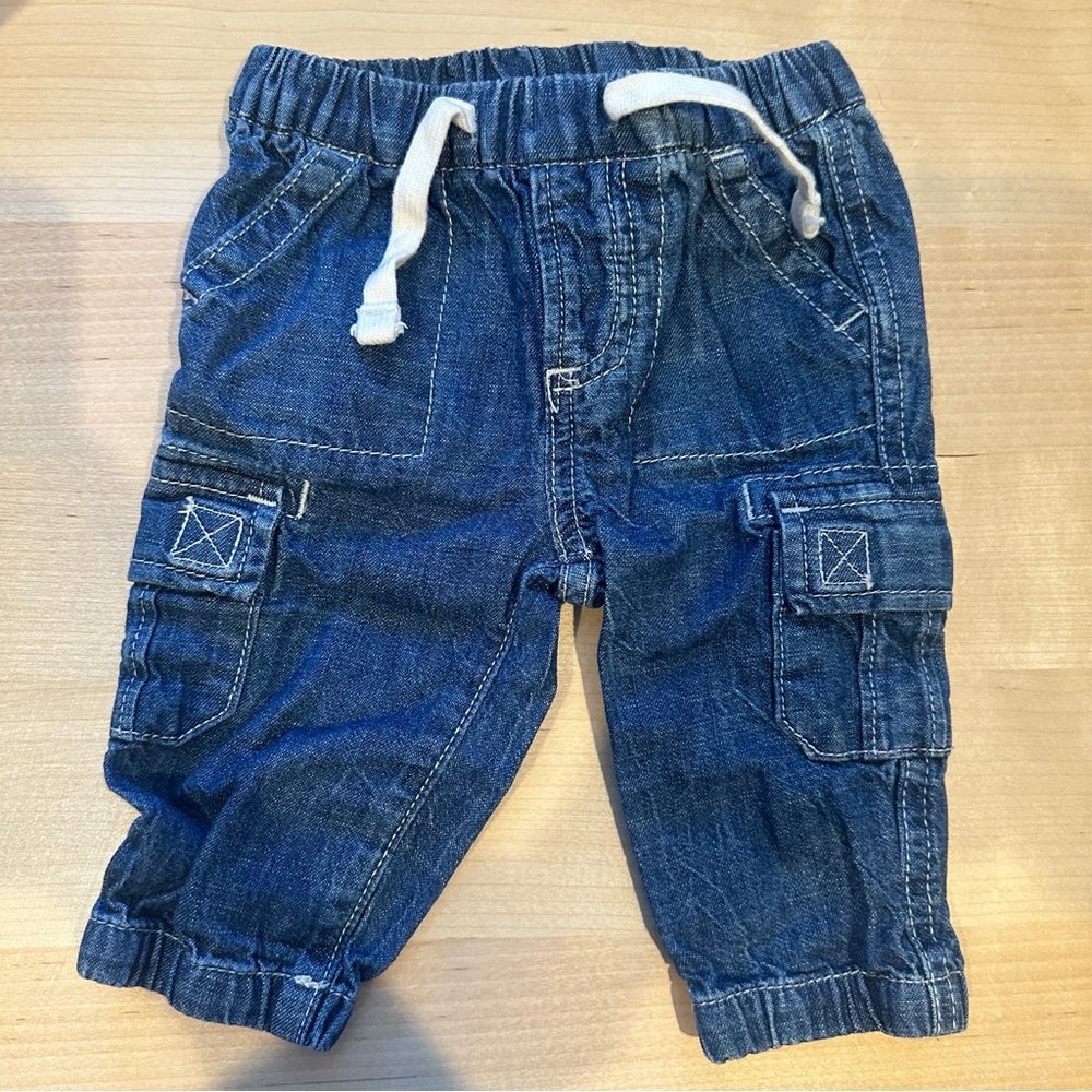 GAP baby Blue Denim Cargo Pants